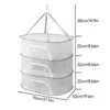 1-3 layers anti-mosquito sun net clothes drying rack folding fish net non-toxic polyester fiber net hanging 6