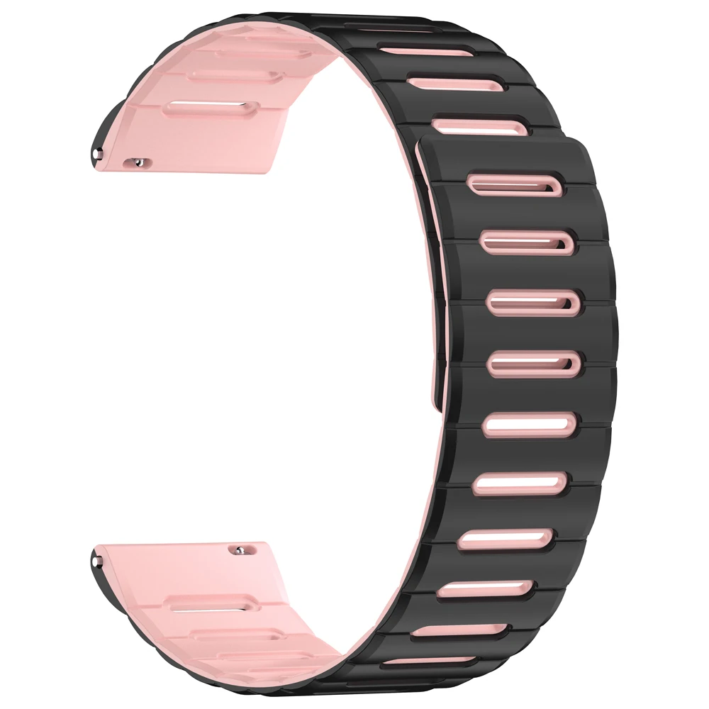 Magnetic Silicone Sport Band - 20/22mm Replacement Strap Bracelet