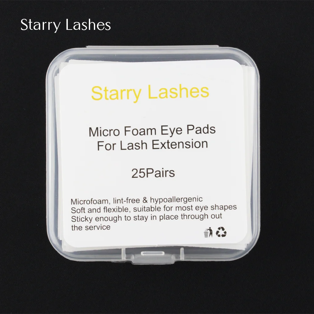 Micro Foam Eyepad 25Pairs Painless Lash Supplies Eyelash Patch Easy Remove Tape Makeup Stickers Under Eyelash Pad Patch eyelash patches eyelash patch eyelash pads eyelash accessories eyelash extension supplies eye patches
