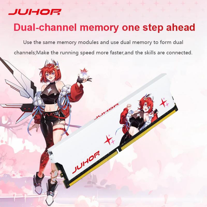 Memória Desktop de Alto Desempenho JUHOR DDR4 8GB 3200MHz CL16