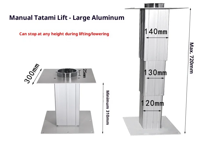 Tatami Elevators Hand cranked and Floor Platform Household Elevators Manual Tata