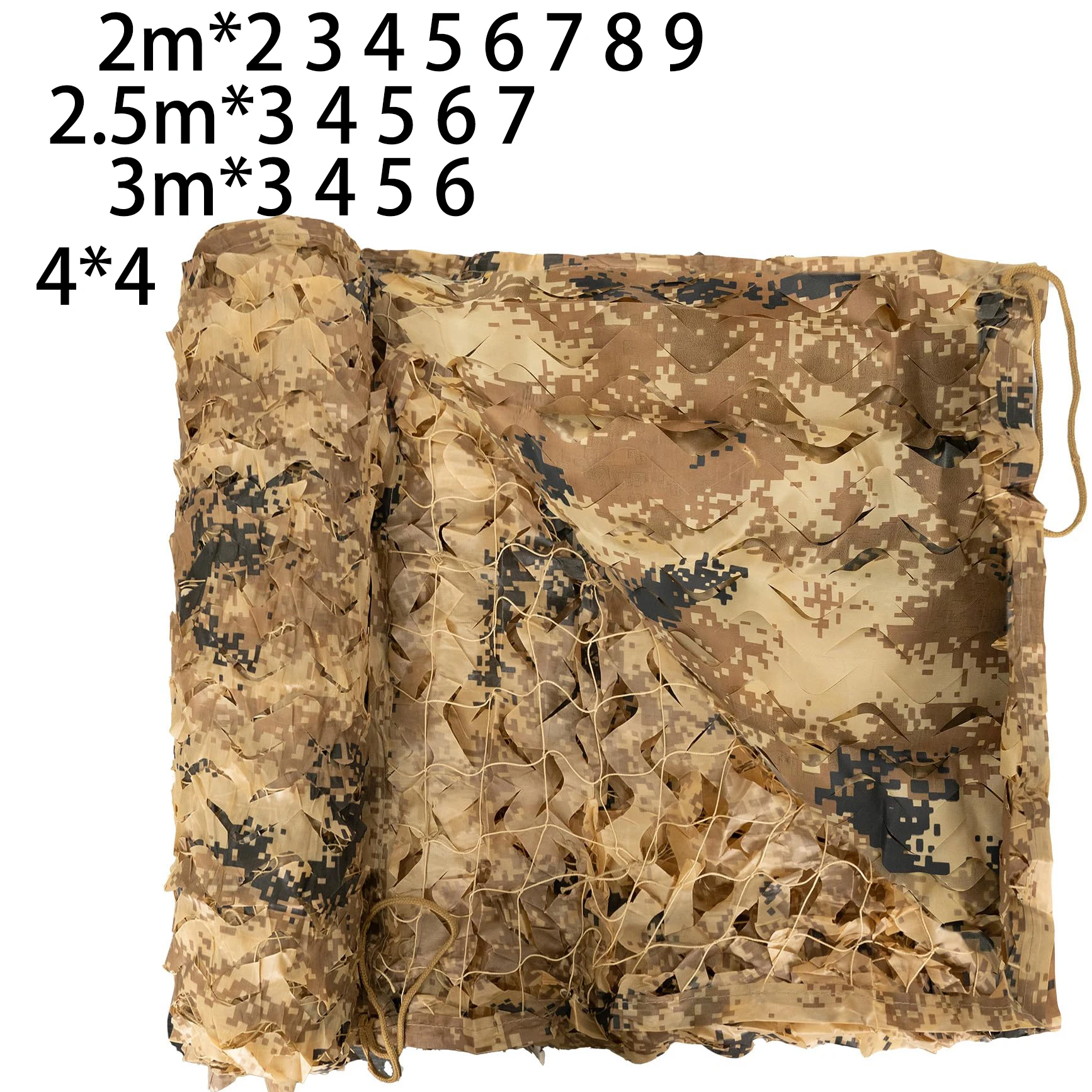 Camouflage Net 2m*2 3 5 6 7 8 2.5m 3x3 4x4 Garden Tent Camo Netting Sun Shade Sail Desert Digital Decoration Cover Canopy Awning