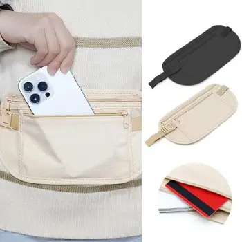 Borsa da cintura per esterni, marsupio per passaporto, portamonete nascosto, borsa sportiva casual, adatta per corsa, escursionismo, ciclismo