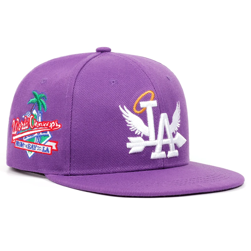 2024 Coconut Tree Embroidery Snapback - Men's Versatile Casual Hat