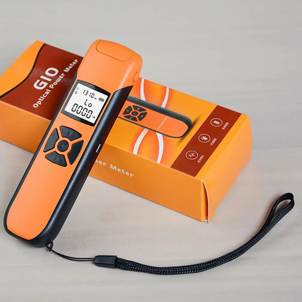 High Precision Optical Power Meter G10 Rechargeable Battery FTTH Fiber Optic Power Meter with Flash Light OPM FC/SC/ST