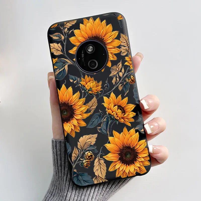 Black Cat Basket Pattern Anti-Scratch Soft Black Phone Case