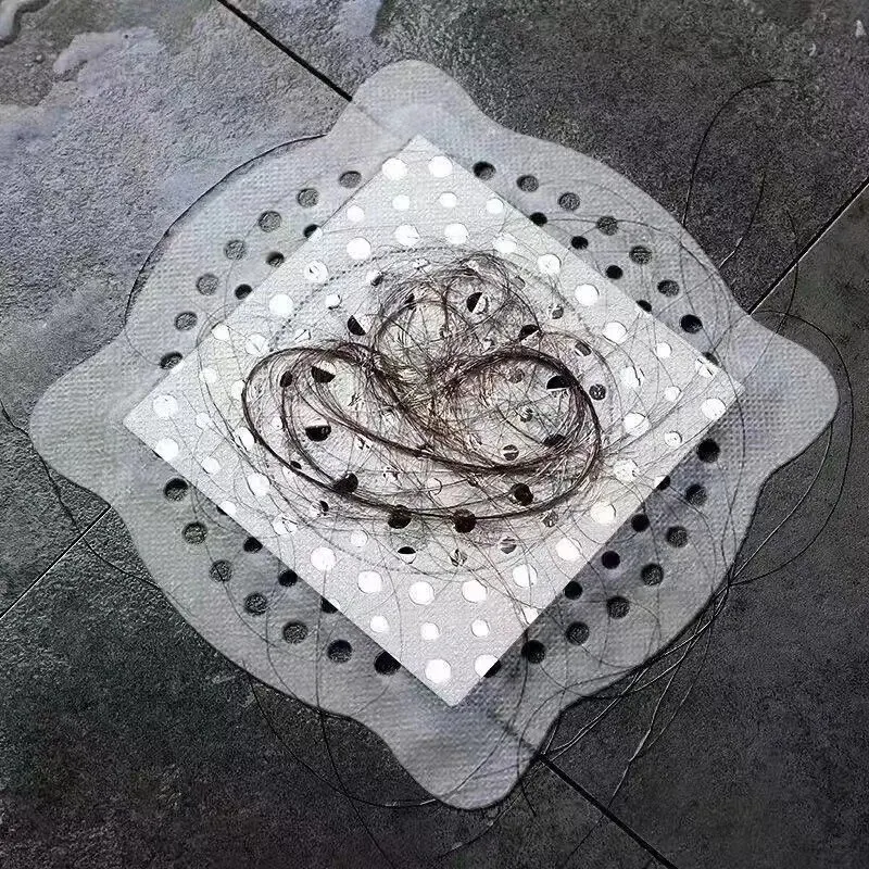 Disposable Hair Filter Stickers Kitchen Bathroom Floor Drain Stickers Non-Woven Drain Debris Filter Mesh 10/20/30pcs floor drain sticker shower drain catcher floor drain filter hair drain catcher hair drain filter floor drain hair catcher drain hair catcher floor drain hair filter
