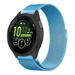 Stainless Steel Metal Strap - Premium Wristband Accessory for Smartwatches (20mm/22mm) (Gem green)