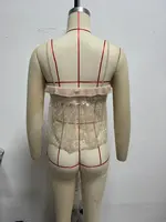 2025 Women Chic Pleat Ruffles Sequined Design Chiffon Sling Camis Tank Top Lady Backless Short Crop Shirt Blouse Tops Clothes - Image 6