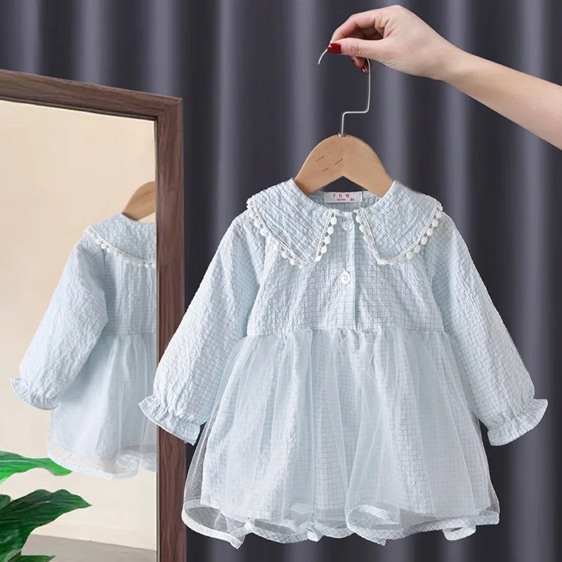 

12M-6Y Girl's Dress Children's Clothing Love Sweet Cotton Breathable Clothes Baby Princess Dress Kids Casual Dress Kids Clothes