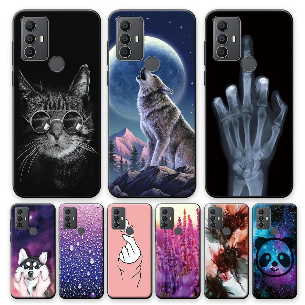 Soft Silicone Protective Cartoon Phone Case Cover, 6.52-inch, TPU
