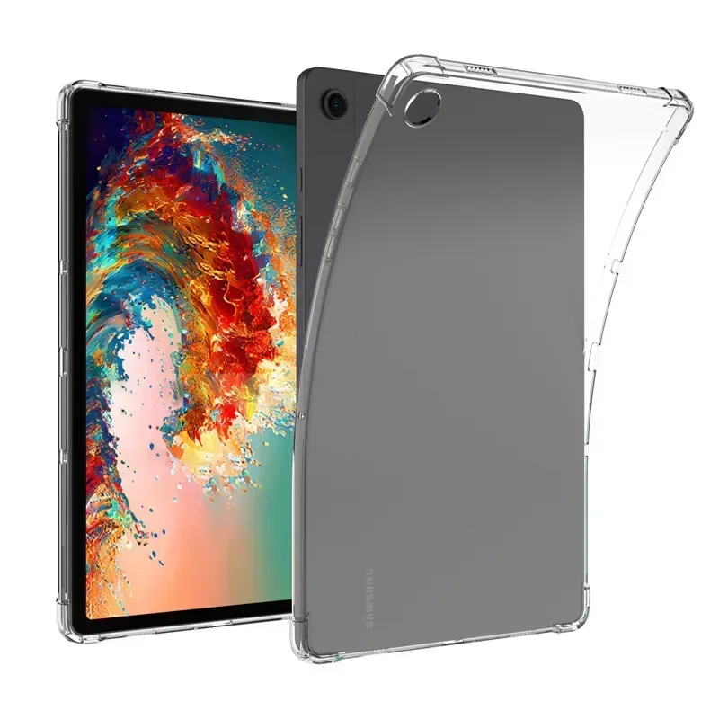 Étui transparent en silicone TPU pour tablette, housse pour