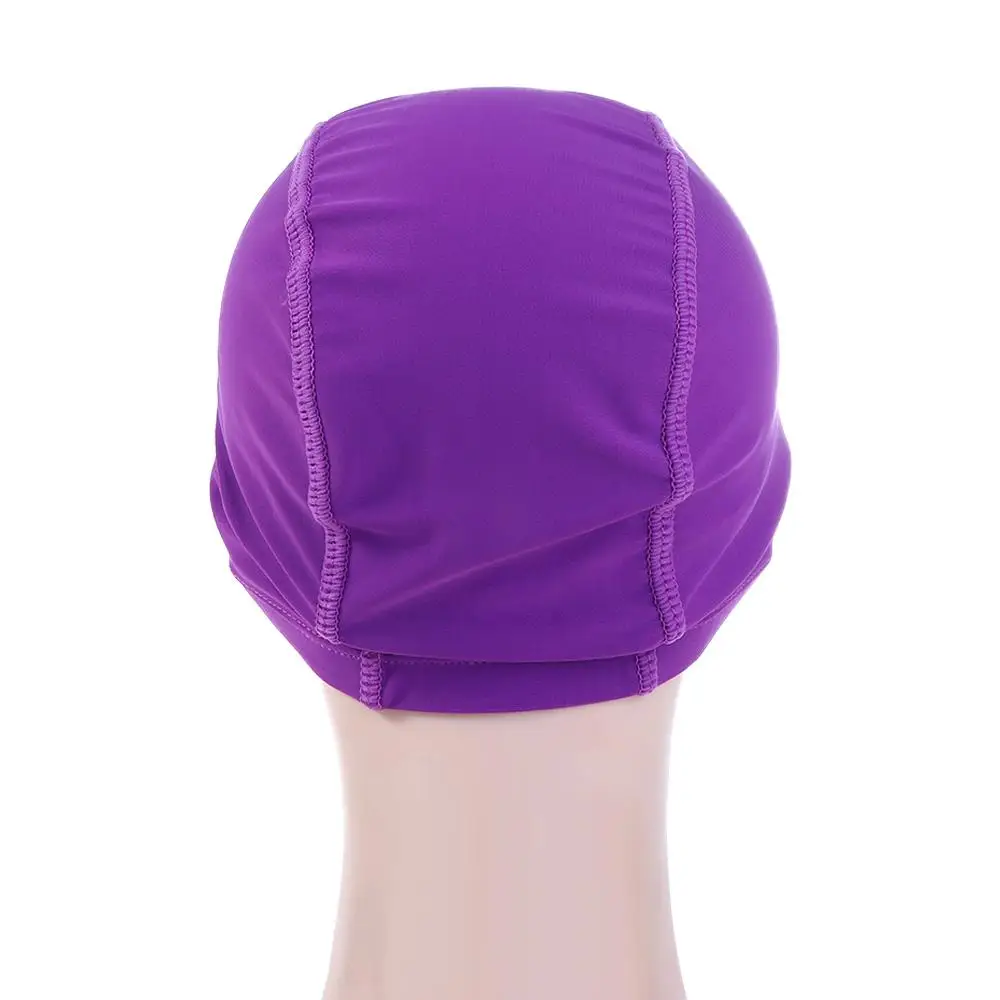 Non-Slip Long Hair Bathing Protect Ears Waterproof Elastic Nylon Water Sport Bathing Caps Pool Hat Swimming Hat Swimming Cap 5