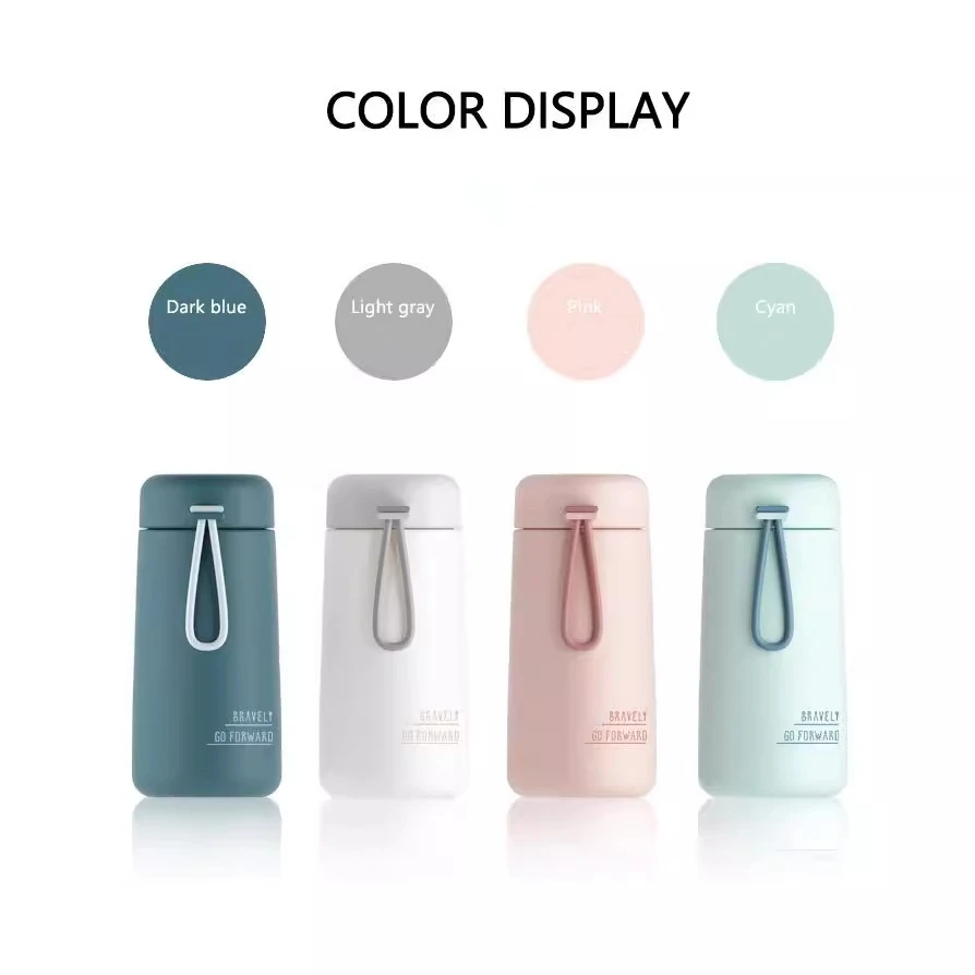 Mini Thermos Cup 280ml White Pocket Cup Stainless Steel Thermal Coffee Mug Vacuum Flask Insulated Hot Water Bottle Kids Gift