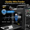 140Amp MIG Welder, 110V Flux Core MIG/Stick/Lift TIG 3 in 1 MultiProcess Welding Machine with Synergy 6
