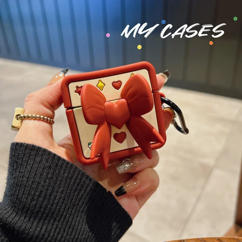 Bow 3D Cute Lovely Case Per Apple Airpods 2 3 Generation Cover Per Airpods Pro 2Nd Gen Per Air Pods 3Rd Guscio Protettivo