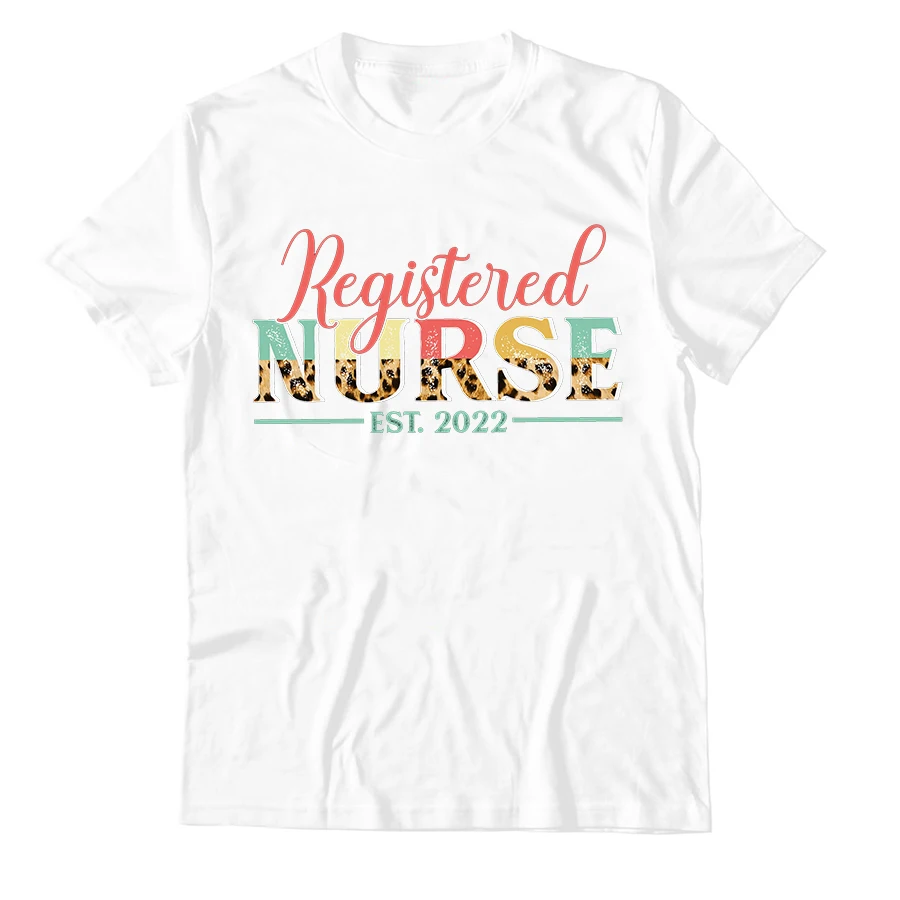 

2022 New Arrival Varsity Nurse Women 's T Shirts Nurse Est 2022 Aesthetic T Shirts Women Graphic T Shirts 100% Cotton Women Tops