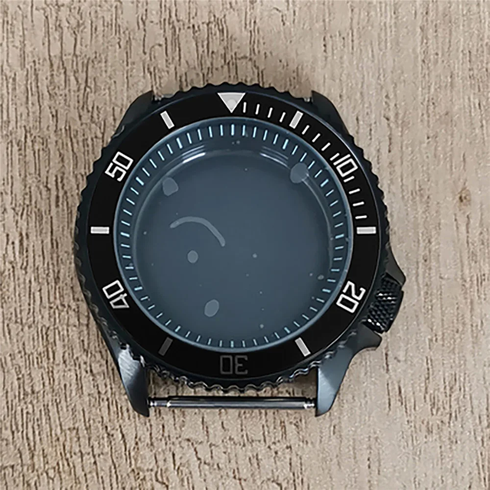 

Watch Case PVD Black Stainless Steel Case Watch Replacement for NH35/36 Movement