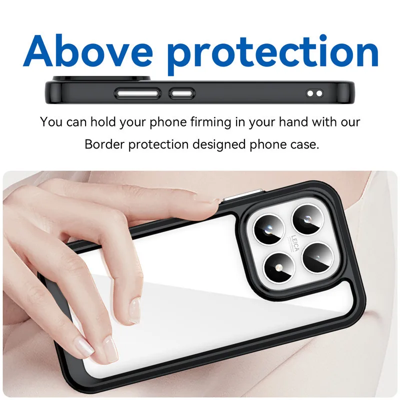 Luxury Clear Anti-Drop Phone Case - Premium PC+TPU Protection
