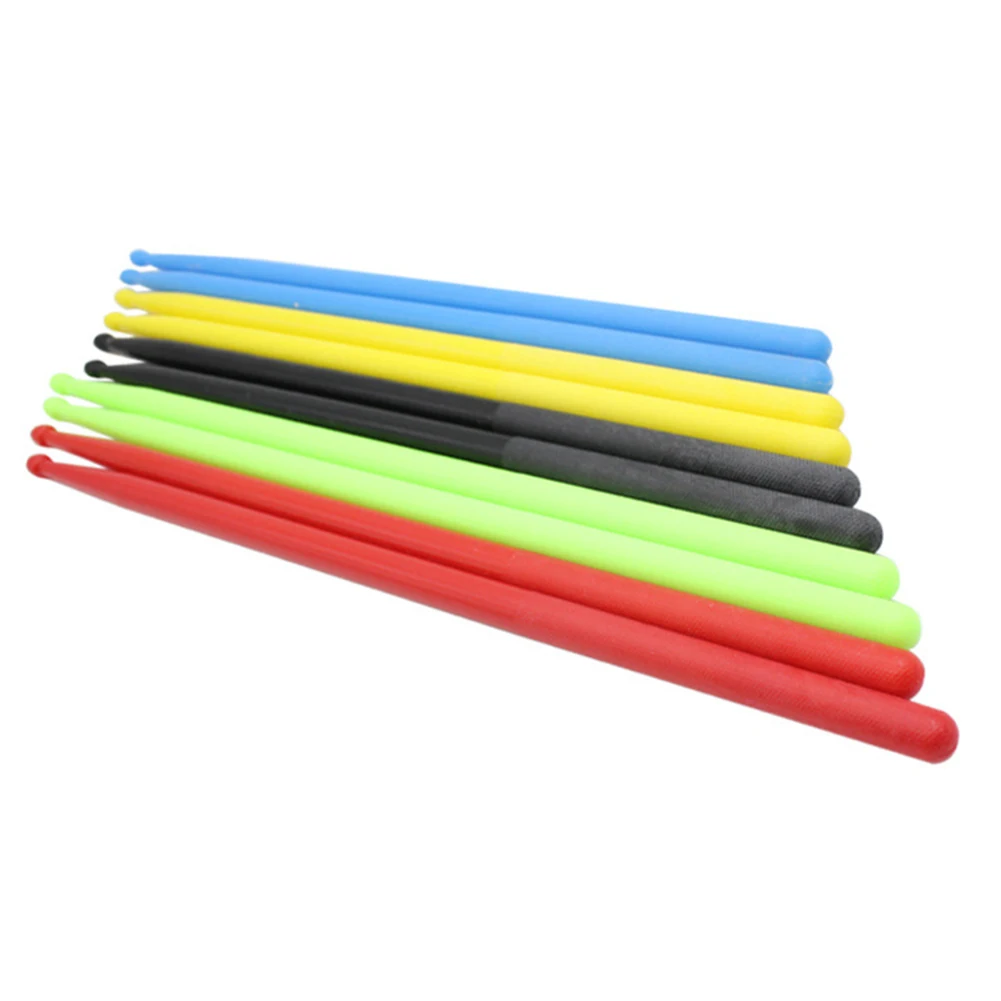 

0 1Pair Colorful For Beginners Professional Drum Sticks 5A Drumsticks Nylon Drumsticks 406mm Drum Set Percussion Kit Parts