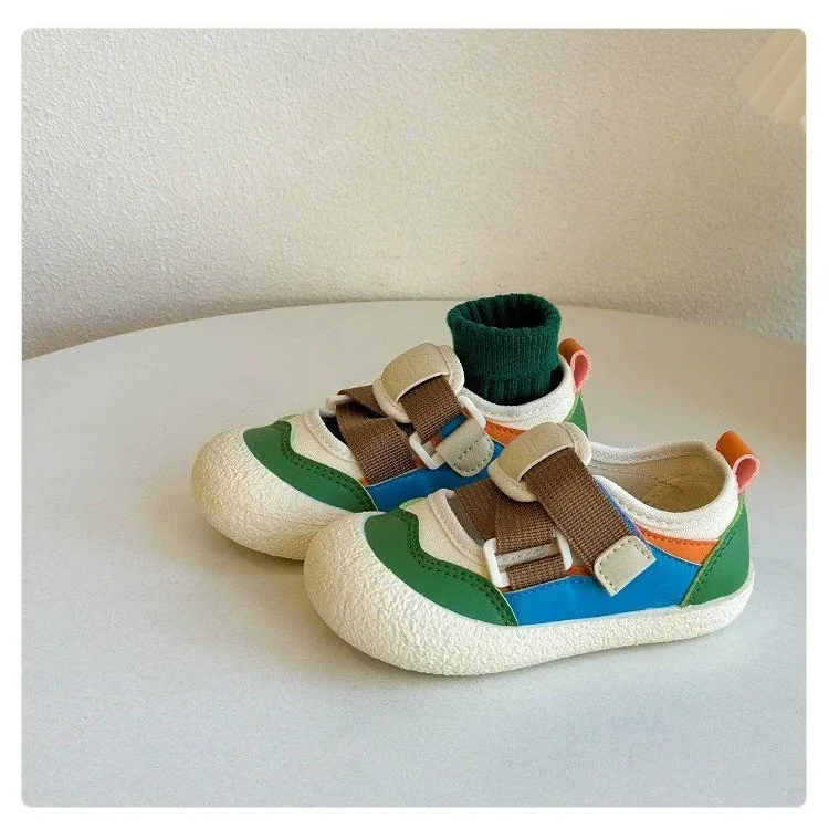 3-7Y Children's Shallow Mouth Sandals Summer Boys Girls Skateboard Shoes Soft Sole Breathable Non slip Kindergarten Indoor Shoes