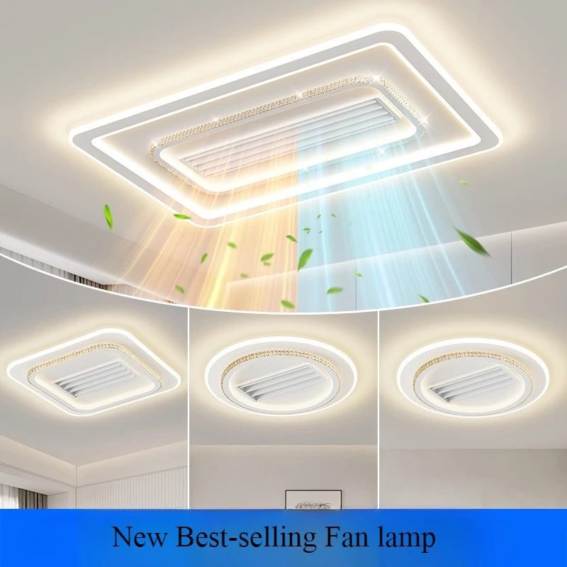 Luxury Crystal Bladeless Ceiling Fan 6