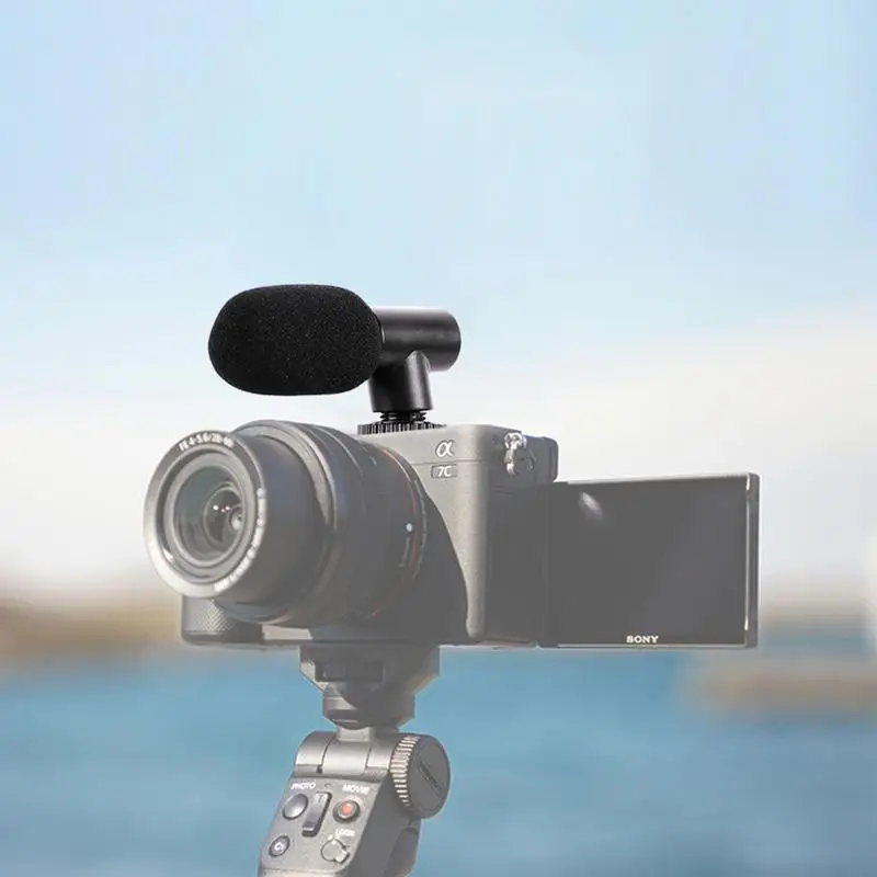 비디오 마이크 온 카메라 미니 콘덴서 녹음 인터뷰 Vlog Mic For Phone DSLR 카메라 마이크 3.5mm/0.14inch 마이크