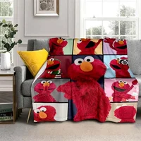 3D Print S-Sesame Street cartoon  Flannel Throw Blanket,Multi-purpose Holiday Gift Blanket Warm And Soft Blankets All Seasons 1