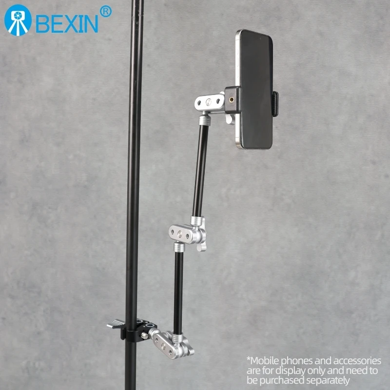 베신 카메라 매직암 슈퍼 클립 브래킷 포함 스마트폰 클램프 마운트 태블릿 웹캠 스튜디오 키트 세트