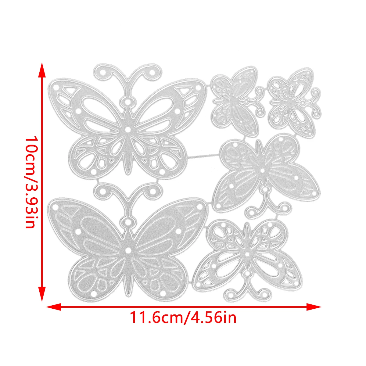 Description Picture 3 of itemButterfly Tufted Bamboo Dragonfly Magritte Flowers Metal Cutting Dies Stencils For DIY Scrapbooking