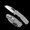 Andrew Demko Shark Cub Deep Carry Ceramic Bearing Titanium Handle Mark S35VN Pocket Folding Tactical Camping Hunting KNIFE 3