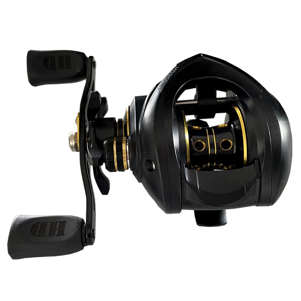 Metal Deep Spool Max Drag 8kg Baitcasting Fishing Reel Saltwater/Freshwater  Perch Pike Bass Trout 7.2:1 Fishing Coil