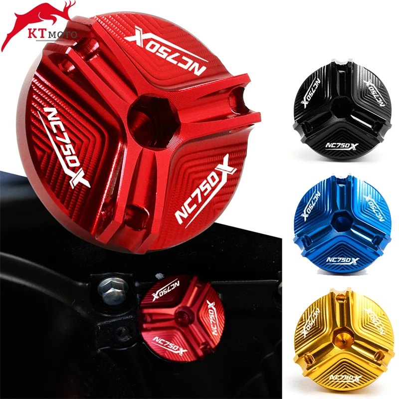 

For HONDA NC750 X NC 750X NC750X 2017-2023 2022 2021 Motorcycle Accessories CNC Oil Filler Plug Oil Filter Bolt Parts