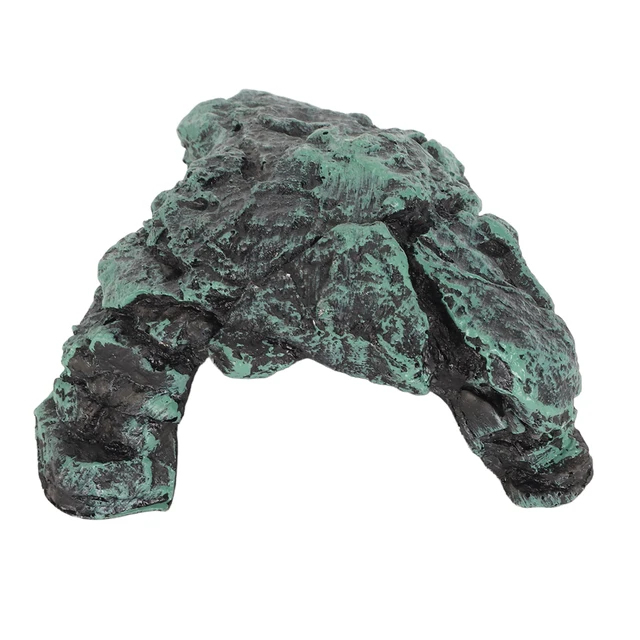 Reptile Rock Hide Cave Simulation Realistic Safe Comfortable Resin Rock Hideout for Terrarium Decoration 3