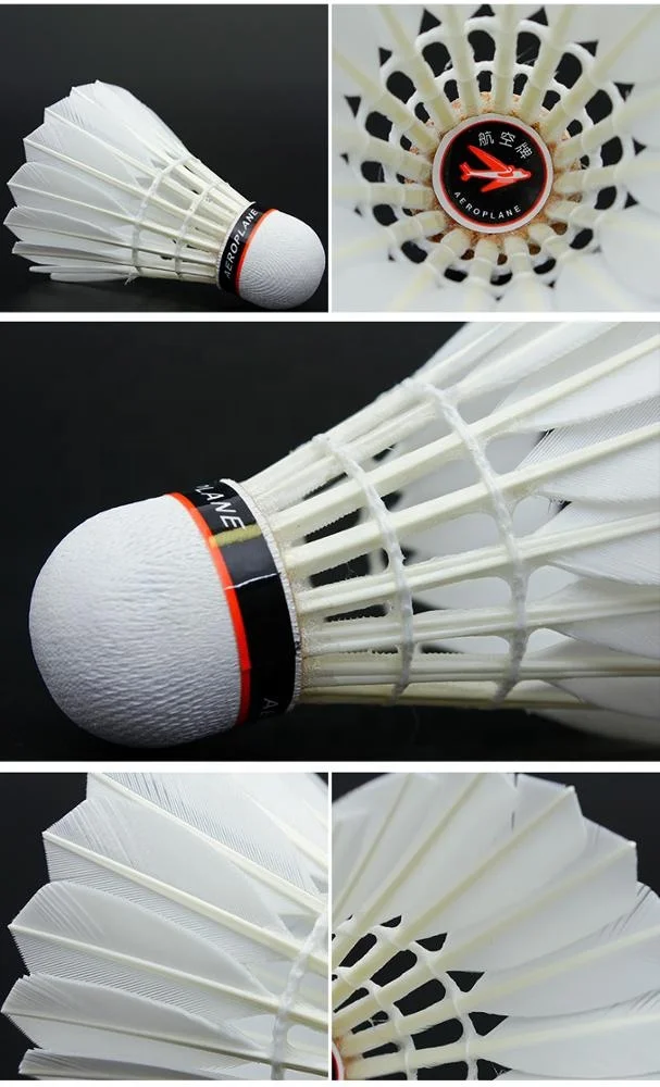 10 tubes Aeroplane EG1130 Black Label Class A Goose Feather Badminton Shuttlecock