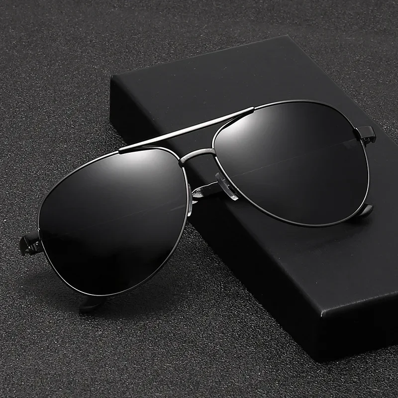 Polarized Sunglasses for Driving Men Metal Double Beam glasses driving glasses polarized sunglasses
