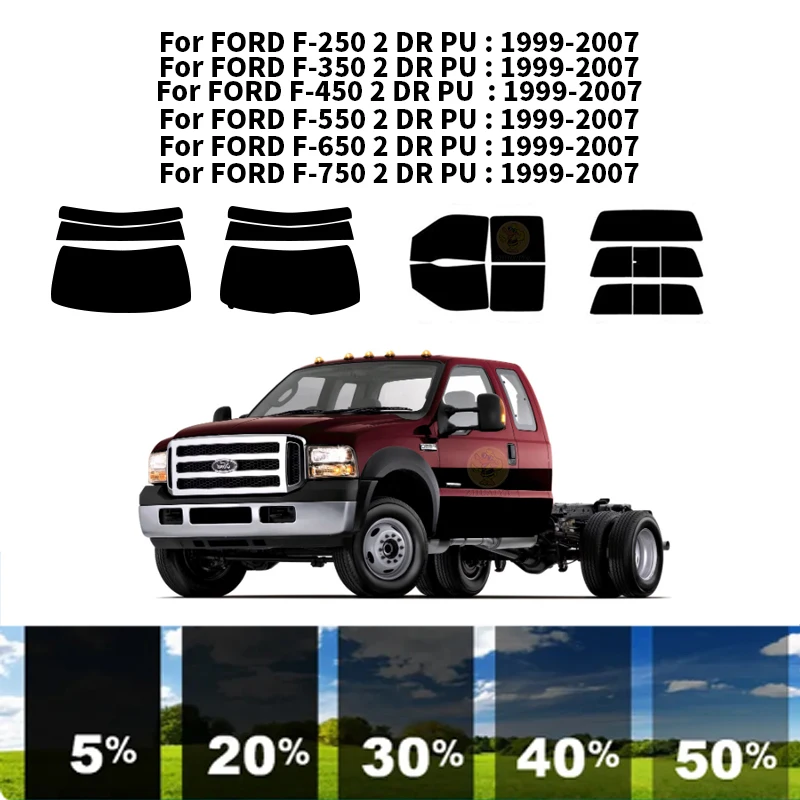 

Precut nanoceramics car UV Window Tint Kit Automotive Window Film For FORD F-450 2 DR PU 1999-2007