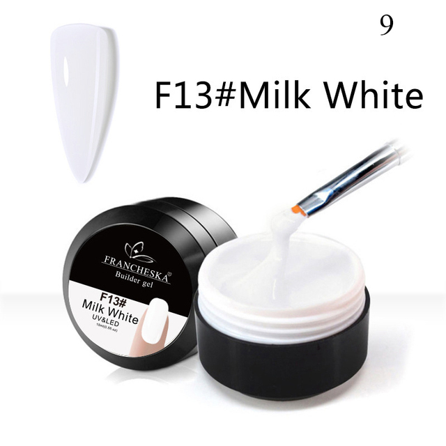 Extension Gel Nail Builder Pink White Clear Poly Builder Crystal Glue Soak Off Uv Manicure Long Lasting Diy Art Tool