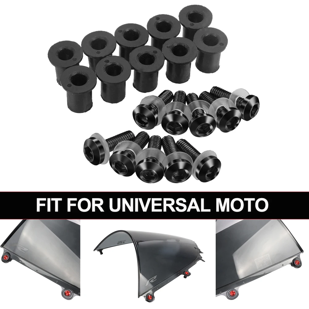 

Universal Motor Windscreen Bolt For Honda VFR800 1998 1999 2000 2001 VFR 800 M5 Windshield Deflectors Bolts Kits Wind Screws Set