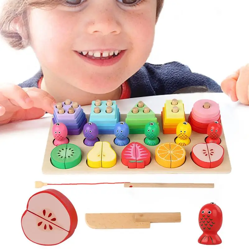 

Wooden Educational Sorting And Stacking Toys Shape Sorter Montessori Educational Puzzle Blocks Toys Best Gifts For Girls Boys