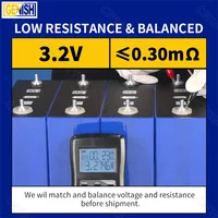 Grade A 10000 Cycles 360Ah LiFePO4 Batterie nouvelle 3.2V Batterie Rechargeable bricolage 12V 24V 48V pour RV EV Camping cellules solaires Stock ue 4