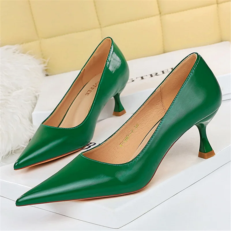 2023 Women 6cm High Heels Pumps Lady Plus Size Wedding Stiletto