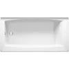 Alcove Bath with Integral Apron, Integral Flange and Left Hand Drain,  60-Inch X 30-Inch White Bathtubs 5