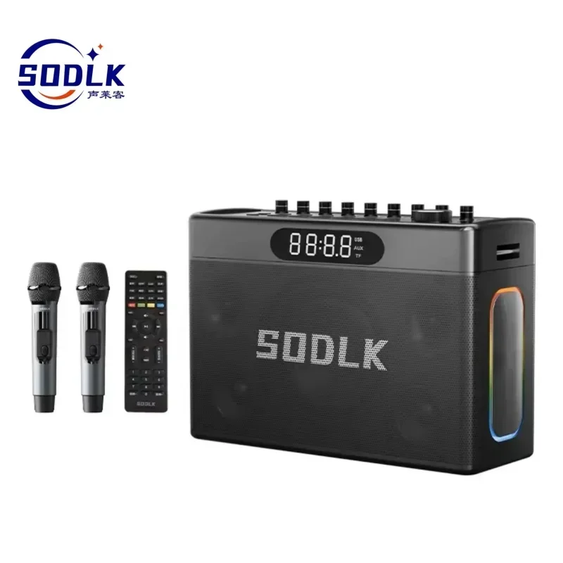 bOblesゾウ(Smoke) SODLK S1127 PLUS 300W High Power Wireless MIC Bluetooth Speaker