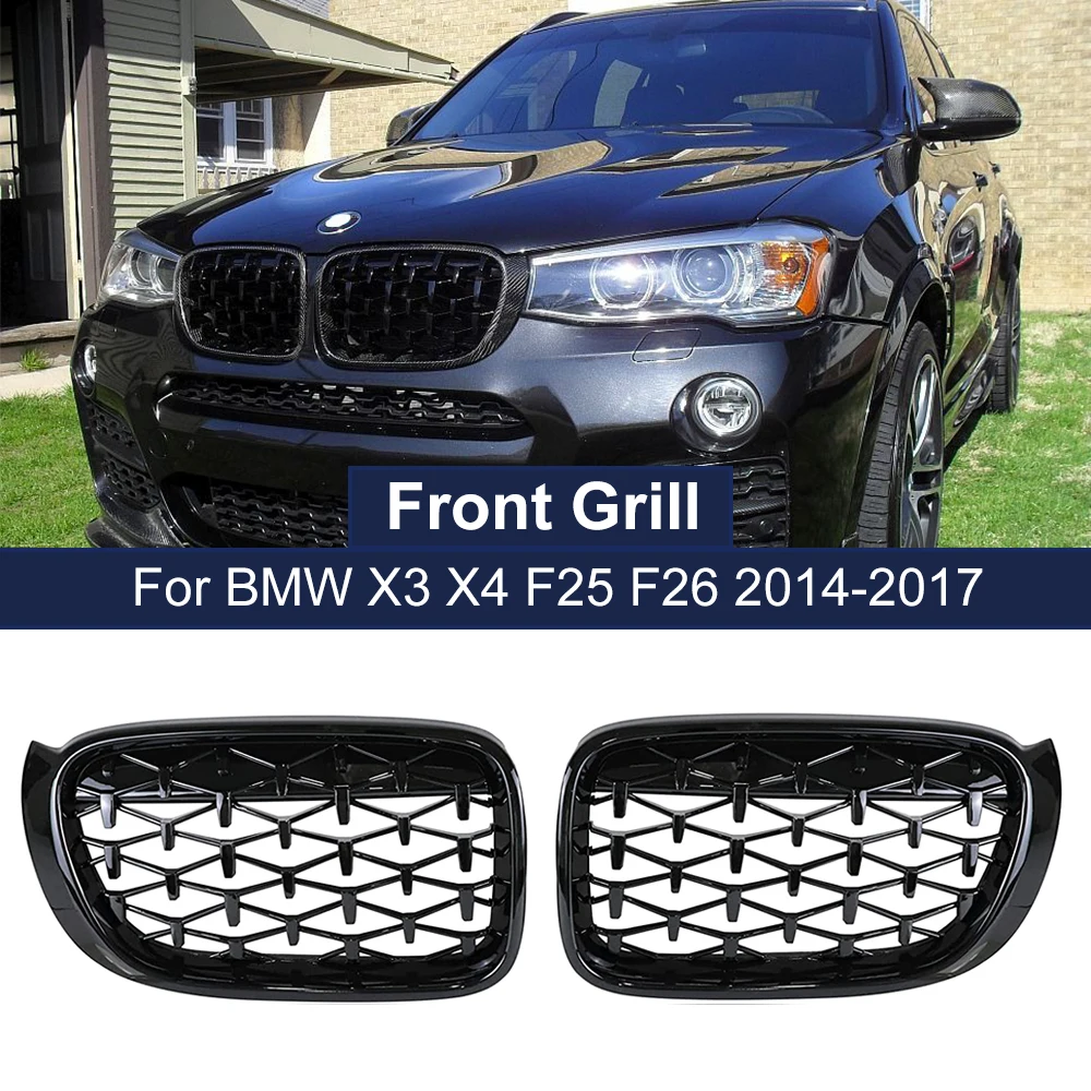 KÜHLERGRILL für BMW X3 F25 (14-17), Diamant-3d-Design