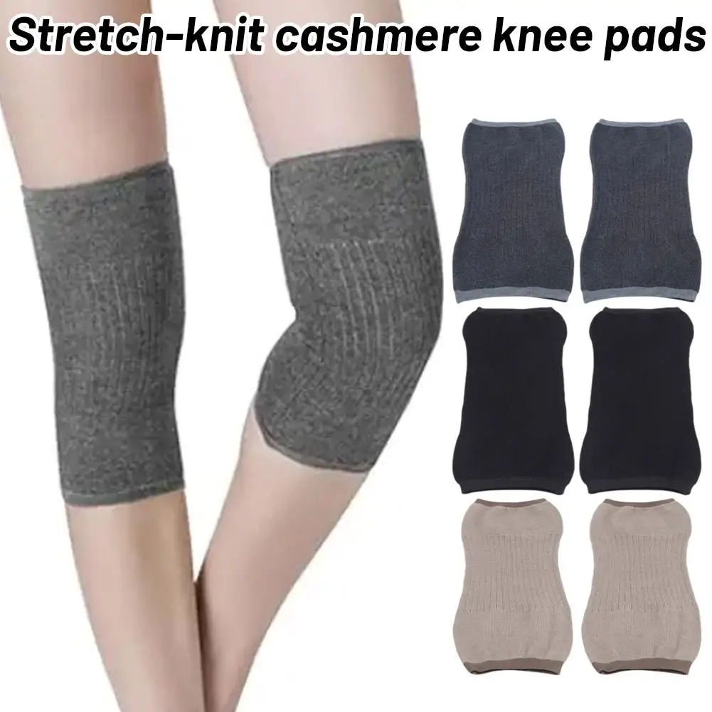 Cashmere Warm Knee Support For Arthritis Joints Kneecap Protector Leg Warmers Not bloated Skin-friendly Knee Pads 1 Pair