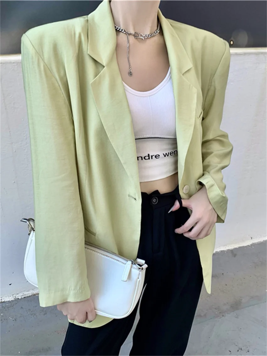 

Женский блейзер с длинным рукавом Alien Kitty, минималистичный Элегантный Приталенный Блейзер в стиле ретро, рабочая одежда для осени, 2023