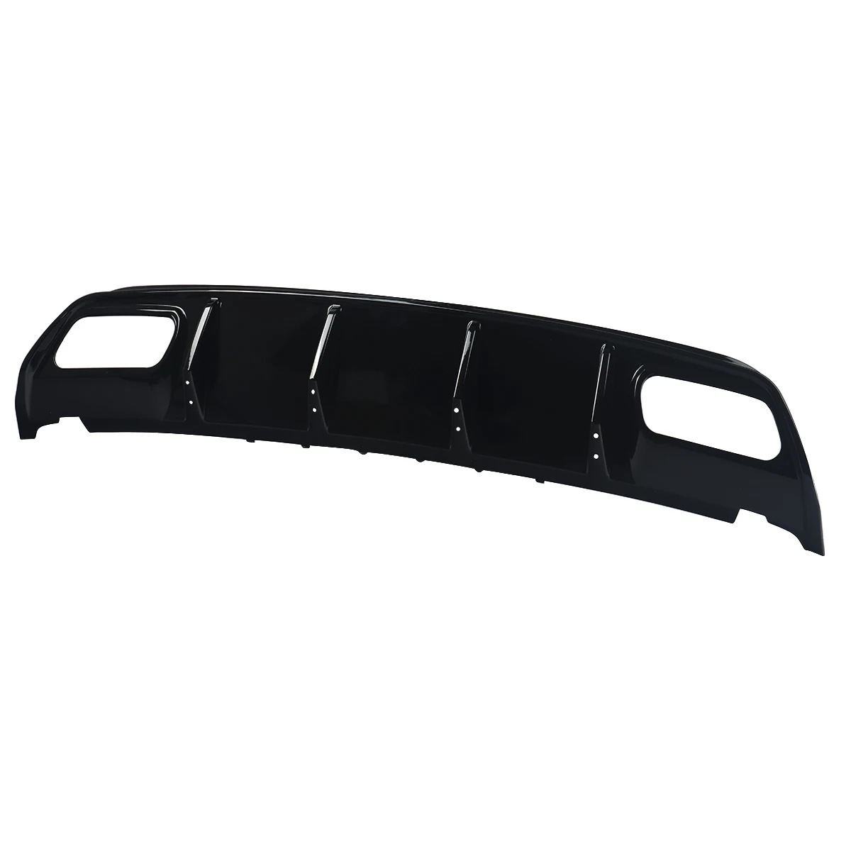 Free Shipping for Mercedes A Class 12-18 W176 A45 AMG Style Rear Bumper Diffuser &Exhaust Tips A45 Rear Spoiler