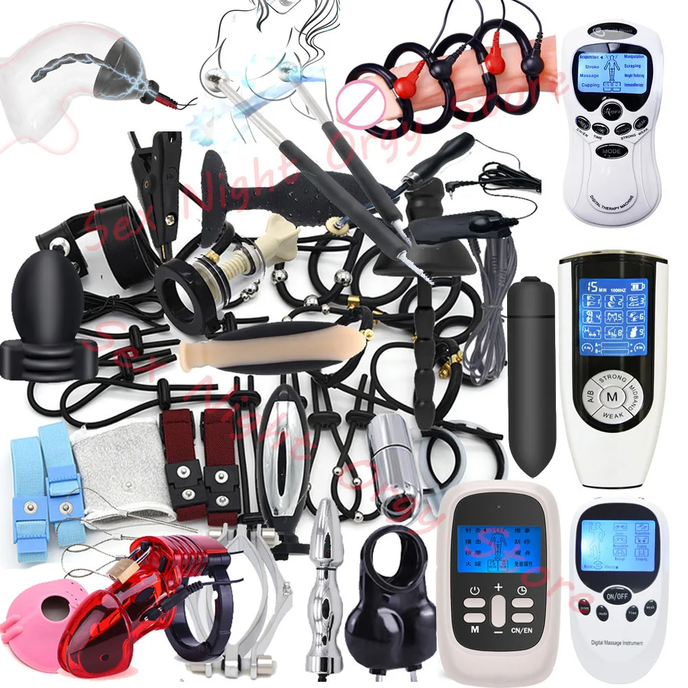 e stim E-stim Estim Penis Cock Ring Bdsm Electro Shock Anal Butt Plug Electrosex Egg Electric Shocker Sex Toys electro sex toys,electric sex toys