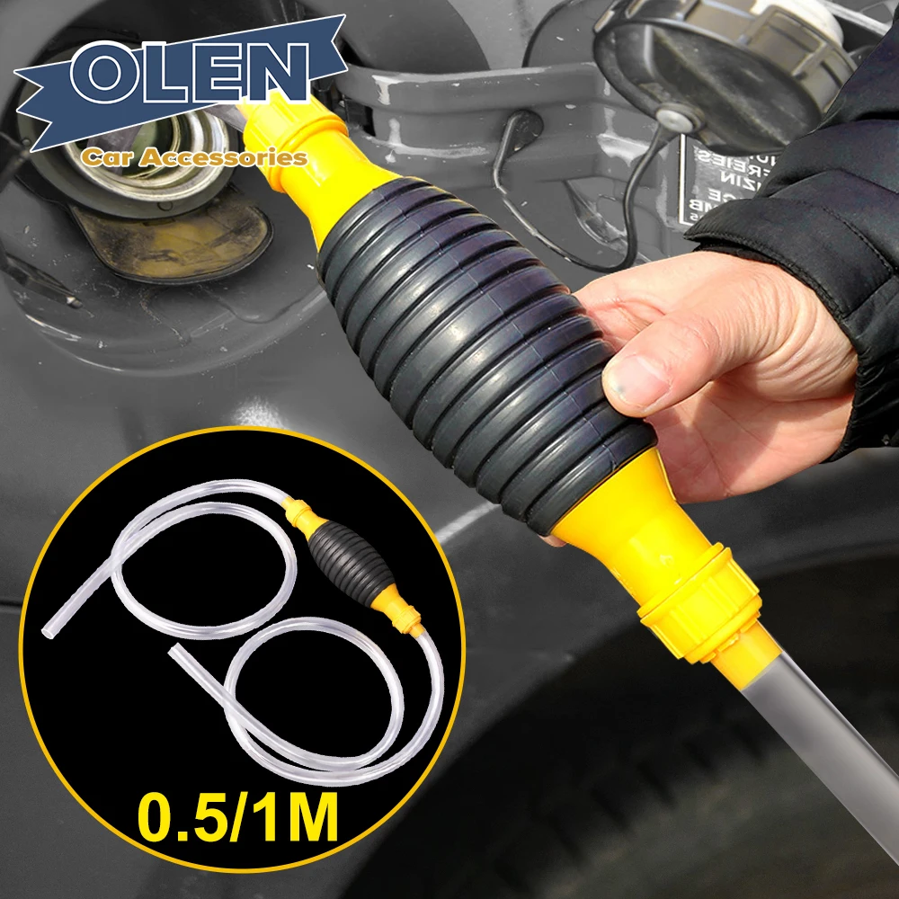 Fuel Pump Hand Fuel Pump Car Fuel Tank Sucker Oil Transfer Pump Petrol Diesel Liquid Manual Syphon Saver for Gas Gasoline